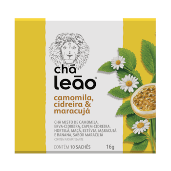 Chá Frutas & Flores - Camomila, Cidreira & Maracujá