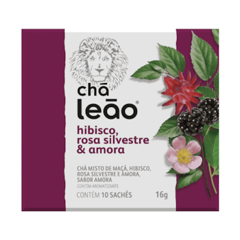 Chá Frutas & Flores - Hibisco, Amora & Rosa Silvestre