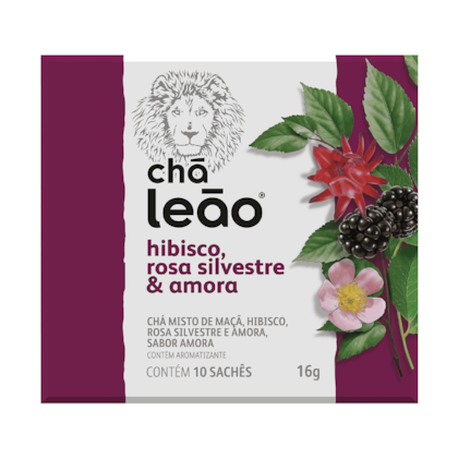 Chá Frutas & Flores - Hibisco, Amora & Rosa Silvestre