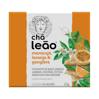 Chá Frutas & Flores - Maracujá, Laranja & Gengibre