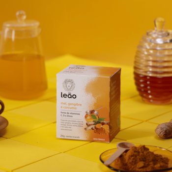 Segunda imagem do produto Chá Vitamínicos - Mel, Gengibre & Cúrcuma