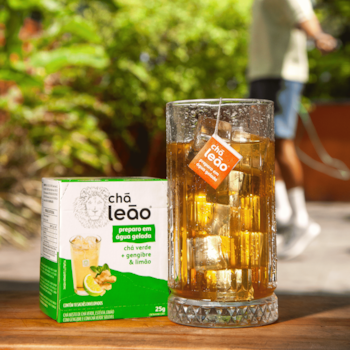 Segunda imagem do produto Preparo Em Água Gelada - Chá Verde c/ Gengibre & Limão